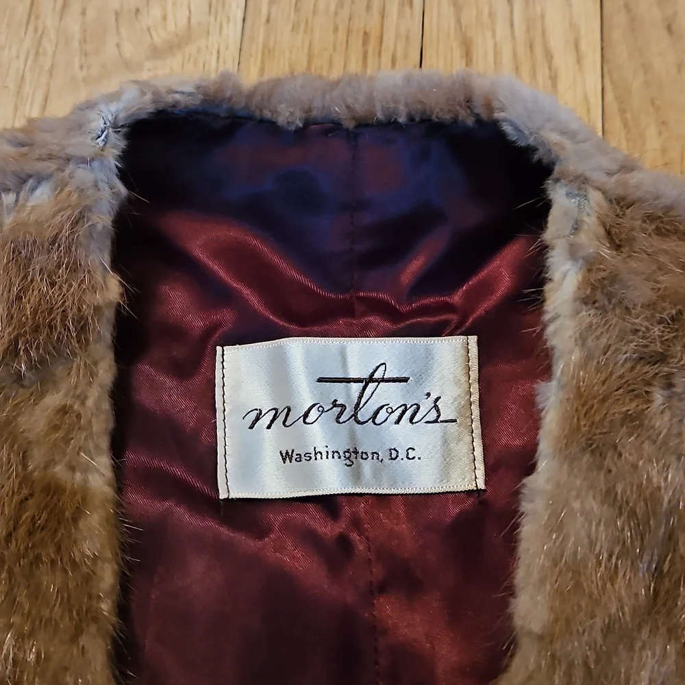 Vintage real mink cape wrap M/L